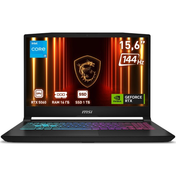 Фото - Ноутбук ігровий MSI Katana 15 HX B14WFK-1014XUA (9S7-1587C1-1014) Black